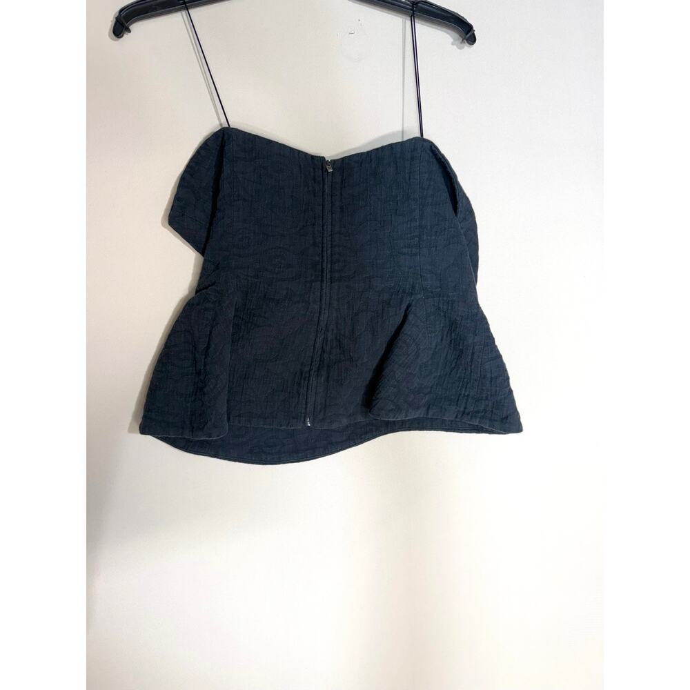 Mara Hoffman Angela black strapless Top Size 10 - Picture 6 of 7